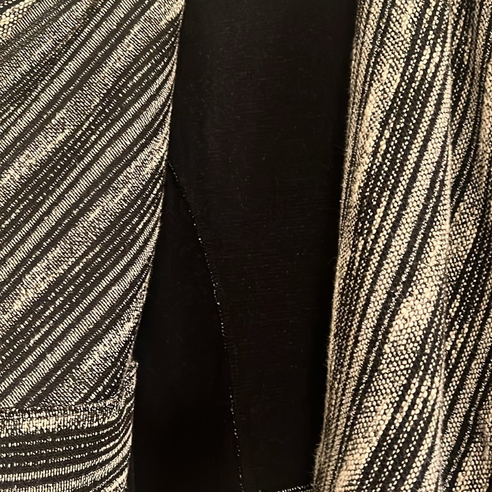 Lucky Brand Woman's Extra Small Cardigan Sweater Black Gray - Picture 5 of 10